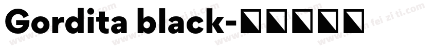 Gordita black字体转换